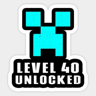 Level 40 Unlocked Sticker